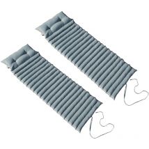 2er set sonnenliegenmatratzen 180cm oliv Red Deco 2x sormiou olive