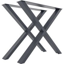 2er Set Tischbeine Swift grau M