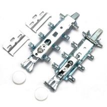 2er Set Universal-Wandhalterungen für Küchenschränke mit Kappen