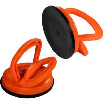 2er Set Vakuum Saugheber 50kg Hebekraft Sauggriff Plattenheber