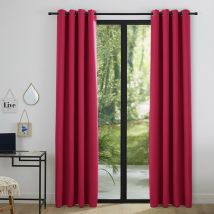 2er-Set Verdunkelungsvorhänge rot 140 x 260 cm - Rouge