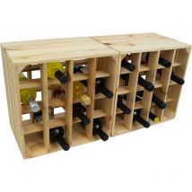 2er Set Weinregal '16er' Natur