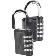2er Set Zahlenvorhangschloss 4-stellig Zahlenschloss Vorhängeschloss