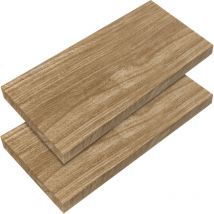 2er Sets Schweberegale 50cm, 2er Set Eiche