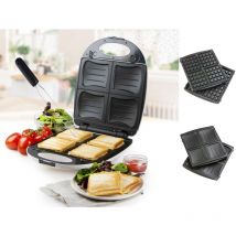 2in1 Sandwichmaker 4er Muschelplatte, Waffeleisen, Gabel