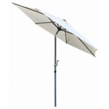 2m Aluminium Parasol Sun Shade with Crank and Tilt Patio Garden in Cream