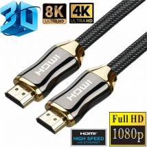 Tuserxln - 2M Câble hdmi 8K- 4K professionnel 2.1 3D Full hd Haute Vitesse par Ethernet 48Gb/s, Audio et Vidéo Dynamic hdr