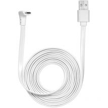 2M/6.6ft Charging Power Cable Fits for Arlo Pro, Arlo Pro 2, Arlo go, Arlo Light Weatherproof Indoor/Outdoor Flat Cable Aluminium Alloy Micro usb