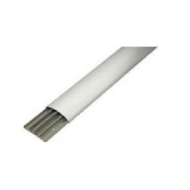 2mt canalina a pavimento e parete 75x18mm colore alluminio al metro kp1873a - Arnocanali