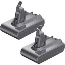 2Pack 21.6v 6400mAh Batterie pour Dyson V6 DC58 DC62 DC59 DC61 DC72 DC74 Animal SV03 SV04 SV05 SV06 SV07 SV09 Aspirateur à Main
