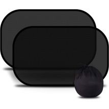 Houhence - 2pack Pare-Soleil Voiture Bébé,TRÈS Sombre Protection UV/Chaleur, Pare-Soleil Auto-Adhésifs pour Enfants,Pose Rapide/Facile,Sac de