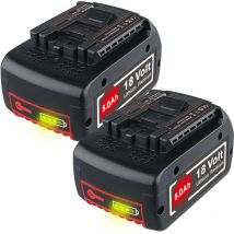 2Pack pour Bosch batterie 18-Volt 5.0Ah ProCORE gba gsr gsb BAT618 BAT609 BAT610G BAT619 BAT621 BAT620