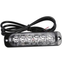 Ej.Life 2pcs 12V 6 led voiture camion avertissement d'urgence lumière stroboscopique danger clignotant lampe couleur ambre