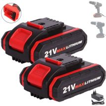 2PCS 21V batterie de rechange batterie d'outillage pour worx 48VF 36VF 88VF perceuse à percussion sans fil visseuse sans fil