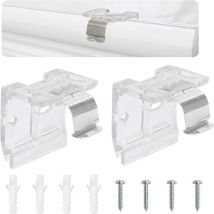 2pcs 25mm rideau de store fixe Code d'installation, support de fixation de rideau rideau fixe Code d'installation