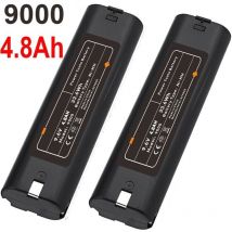 2Pcs 9,6 V 4800 mAh Ni-MH Ersatzbatterie für Makita 191681-2 632007-4 9000 9001 9002 9033 9034 9600 4190D 6012HD 6092D ML900 8400D 8402V D 903D 903DW