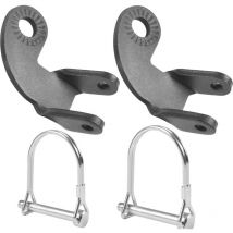 2Pcs Attelage de remorque de vélo-Coupleur de Remorque de Vélo-Fixation remorque Velo-Connecteur Vélo-Adaptateur de Fixation de Coupleur de Vélo