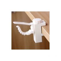 2Pcs Barre Transversale RéGlable Support De Pince et Crochet Tringle à Rideaux Support De Stockage De Serviette pour Organisateur