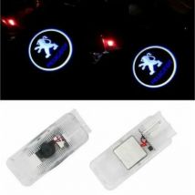 Gabrielle 2pcs Bienvenue Lumières Pour Peugeot Peugeot 307/407/508/408/406/607/806 Led Laser Projecteur Lumières Signes Porte Lumières Lampadaires -