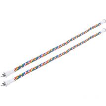 Ineasicer - 2Pcs Bird Rope Perches Couleur vive Fait à la main Jouet à mâcher Balançoire pour perroquet, support en spirale 80CM