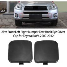 2Pcs Cache Oeil de Crochet de Remorquage Avant Gauche Droite 53285-0R907 53286-0R907 Replacement pour Toyota RAV4 2009-2012