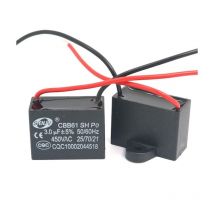 Denuotop - 2Pcs CBB61 450V ac 50 / 60Hz Ventilateur Moteur en Courant Condensateur3 uF