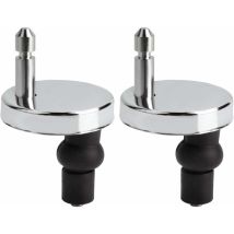 2pcs Charnière Abattant Wc 55mm Universel Remplacement/rechange, Convient Aux Tous Abattants Montage Rapide