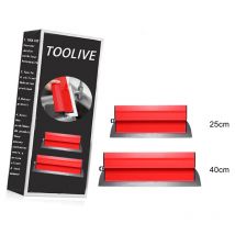 Deckon - 2pcs Coating Knife Smooth, Skimming Blade Coat Wall Finishing Smoothing Spatula for Decoration Pipe Smoothing 40 Cm+25 cm Skimming Ergonomic