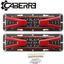 2pcs Feu arrière dynamique de remorque de camion 12V clignotant de recul indicateur de freinage lampe led bateau véhicules camion feu arrière camion