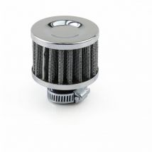 2pcs Filtre à air de voiture universel 12 mm Filtre d'admission d'air froid, argent