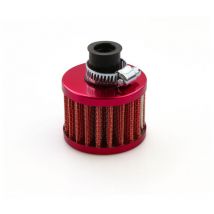 2pcs Filtre à air de voiture universel de 12 mm Filtre d'admission d'air froid, rouge