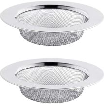 Zolginah 2pcs Filtre À Évier En Acier Inoxydable, Filtre De Vidange De 11,5 Cm, Crépine D'Évier, Tamis D'Évier, Crépine D'Évier De Cuisine