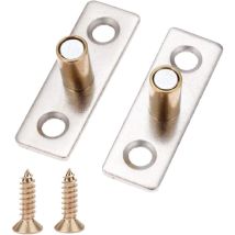 2pcs Guides de Porte Coulissante en Acier Inoxydable pour Porte Coulissante avec Vis, 8mm