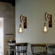 Stoex - 2PCS Industrial Aplique De Pared Creativa Lámpara De Pared Vintage Retro E27 Para Pasillo Cafe Bar Restaurante Hotel Bronce