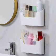 2pcs Kitchen Cabinet Door Storage Box, Wardrobe/Bathroom/Refrigerator Sundries Storage Box