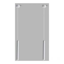 Led Lampada Sospensione Moderno Industriale Lampadario da Soffitto Regolabile Plafoniera Bianco 2 Pezzi