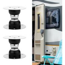 2pcs Loquets de Porte Magnétiques pour Camping-Car, Arret de Porte Camping Car avec Bandes et Vis, Accessoires de Camping-Car pour Remorque,
