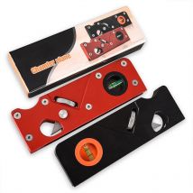 2pcs multifunctional wood planer chamfering planer for woodworking (black + red)