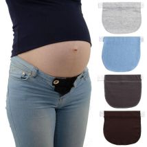 Fei Yu - 2pcs Pantalon de grossesse Extenseur de taille Pantalon de grossesse Extenseur Pantalon extensible Pantalon réglable à la taille Extenseur
