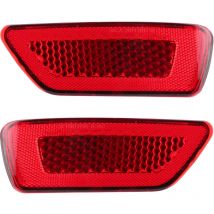 2PCS PAUTEUR ARRIÈRE RÉFLECTEUR À GAUCHE / DROITE 57010720AC ASSION POUR DODGE JOURY AVP / CREW / CART VOYAGE / GTRED Lens