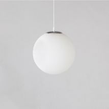 Modern Pendant Lights Glass Globe Ceiling Lamp Adjustable Hanging Lamp for Kitchen Island Bedroom Hallway Ø20CM