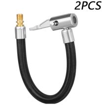 2pcs Reifenfüller-verlängerungsrohr, Füllschlauchadapter, Reifenventilpumpen-verlängerung Fürs Auto, Reifenpumpenschlauch 40 Cm