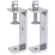 2pcs Serre Joints C 100mm, Pince C Acier Inoxydable, Pince En C Pince À Bois Avec Larges Ouvertures De Mâchoire Pour Soudage Charpentier Montage 
