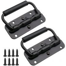 2pcs Stainless Steel Pull Handles Box Handle Lifting Tool Box Spring Folding Handle,pull Handles 120mm