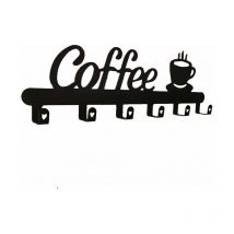 Rapanda - 2PCS Support mural pour tasses à café, support de rangement pour tasses, support mural flottant pour tasses, support pour bar à café avec 6