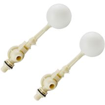 TINOR – Vanne à Flotteur 2PCS avec Bras Réglable – PVC Résistant à la Corrosion – Idéal pour Abreuvoirs, Aquariums, Étangs