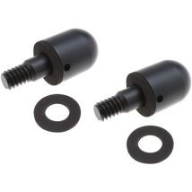 2pcs Voiture Pare-Chocs Arrière Rond Protège-Ongles Anti-Collision en Alliage d'aluminium Garde Queue Réglage Partie Compatible avec Smart Fortwo