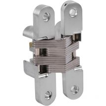 Memkey - 2pcs Zinc Alloy Concealed Hinge Invisible Folding Door Concealed Cross Hidden Hinges for Furniture Fittings Folding Door 94mm