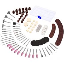 2 Stück) 141-teiliges Rotationswerkzeug-Zubehör mit 3-mm-Dorn/Universal-Schneiden/Polieren/Bohren/Schleifen/Gravieren, Mini-Schleifgerät und