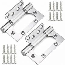 Dazzler - 2pcs4 x 3 x 3.0 mère et fille tréfilage avec vis en bote 304 charnière en acier inoxydable fille et mère fente libre charnière pour meubles